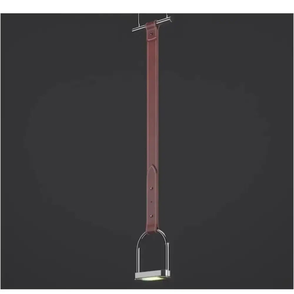 Black Leather Pendant Light