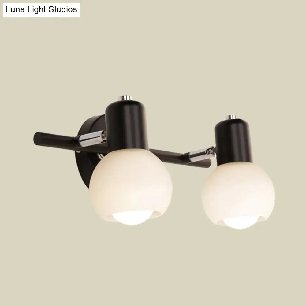 Black Opal Glass Wall Lamp