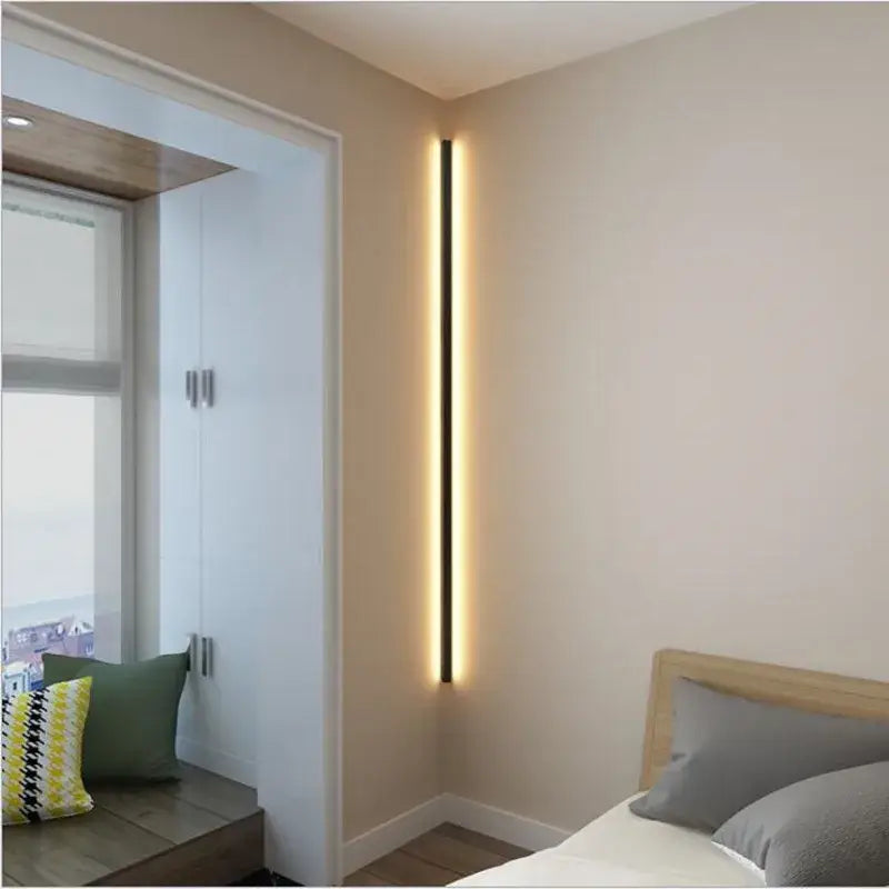 Black Linear LED Wall Lamp