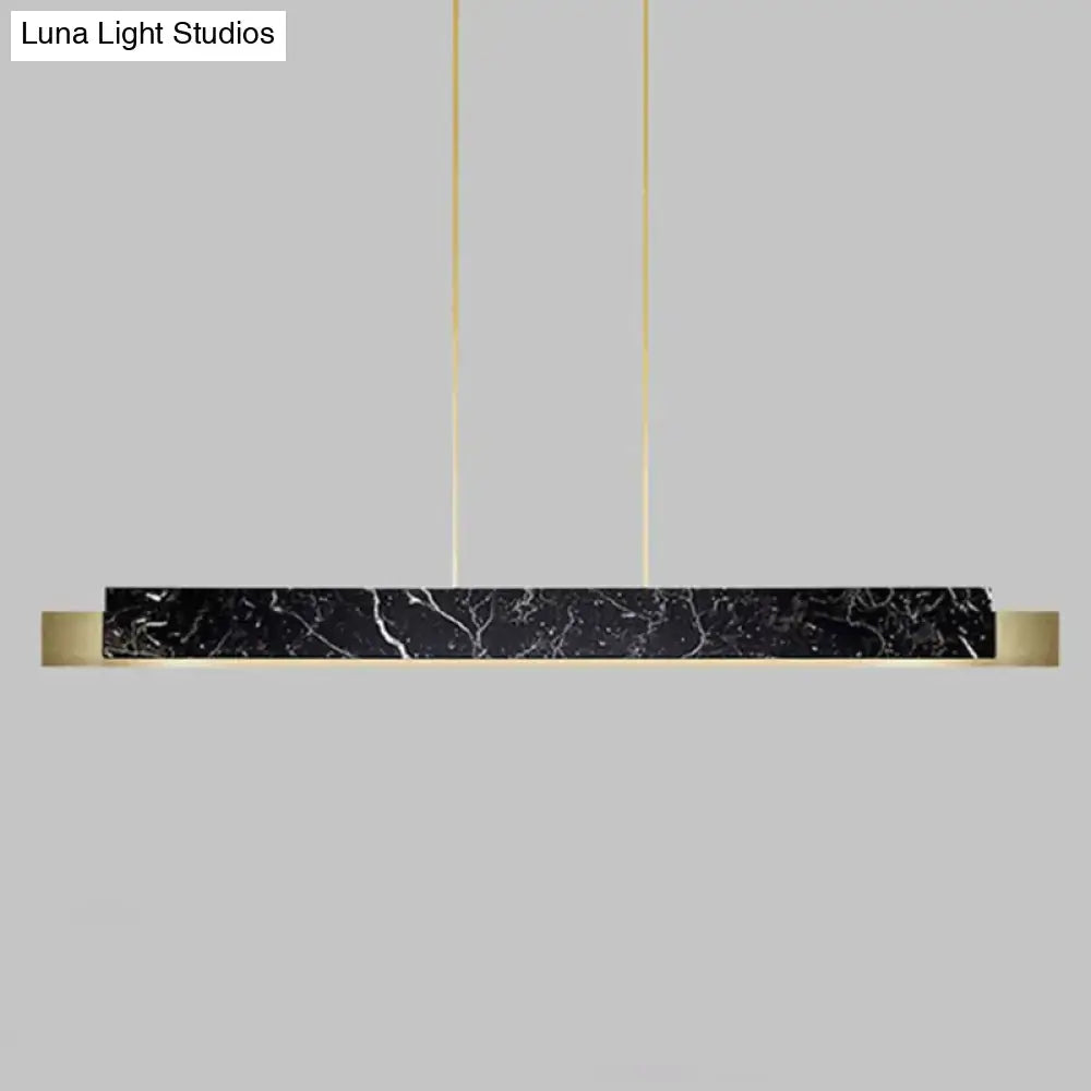 Black Marble Rectangular Light