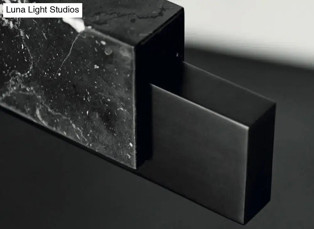 Black Marble Rectangular Light