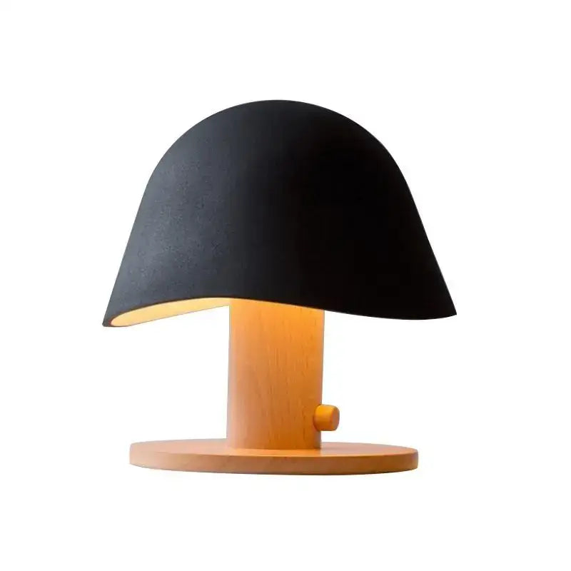 Black Glass Mushroom Table Lamp Nordic Design