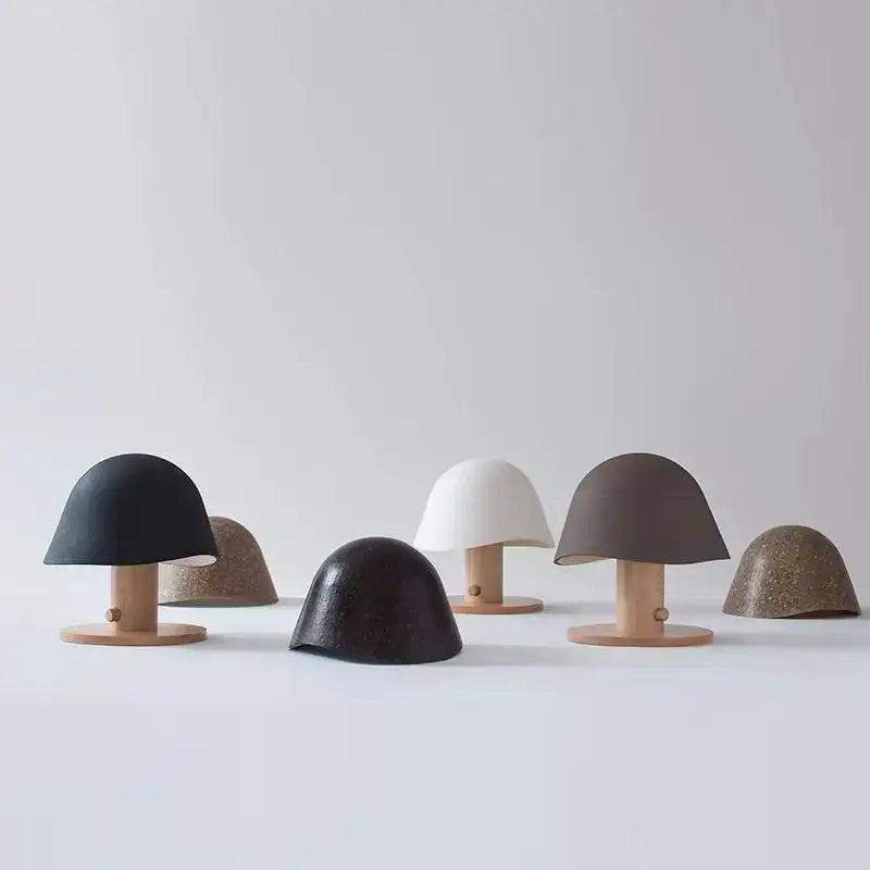 Black Glass Mushroom Table Lamp Nordic Design