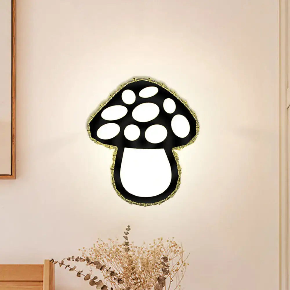 Black Mushroom Dual-Tone Wall Sconce