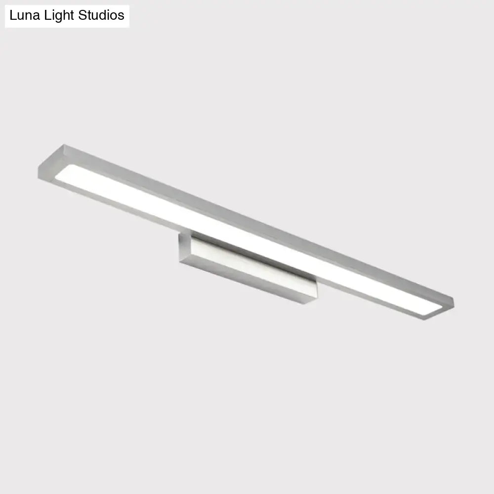 Black Silver Vanity Lamp