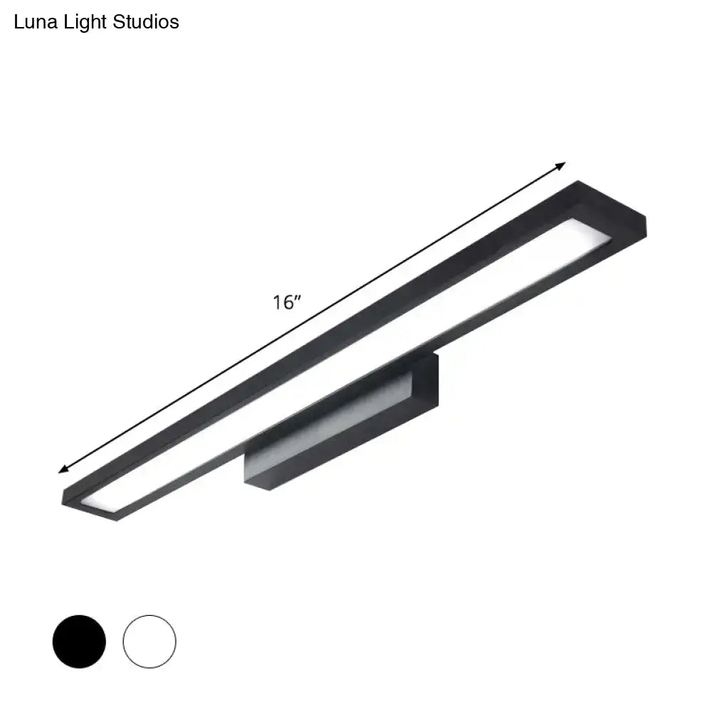 Black Silver Vanity Lamp