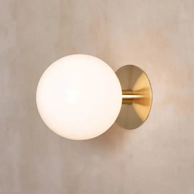 Black Globe Wall Lamp