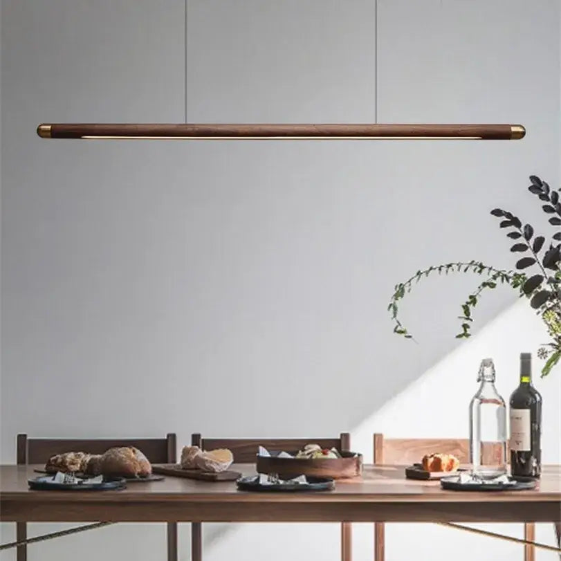 Walnut Wood Pendant Light