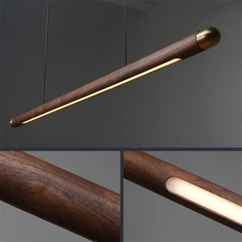 Walnut Wood Pendant Light