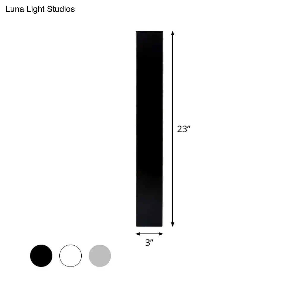 White Aluminum Wall Sconce