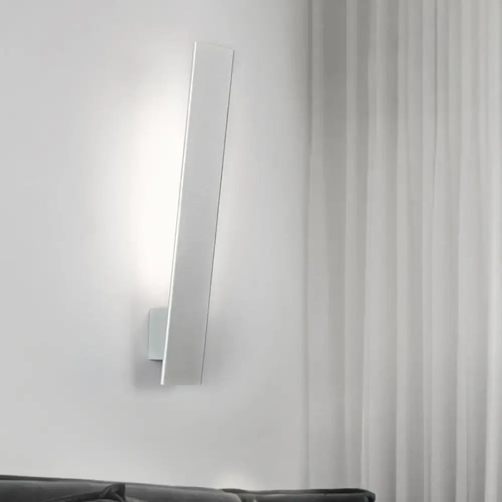 White Aluminum Wall Sconce