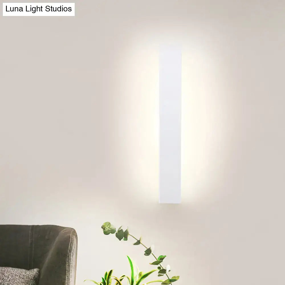 White Aluminum Wall Sconce