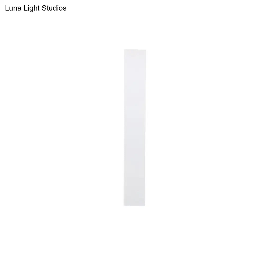 White Aluminum Wall Sconce