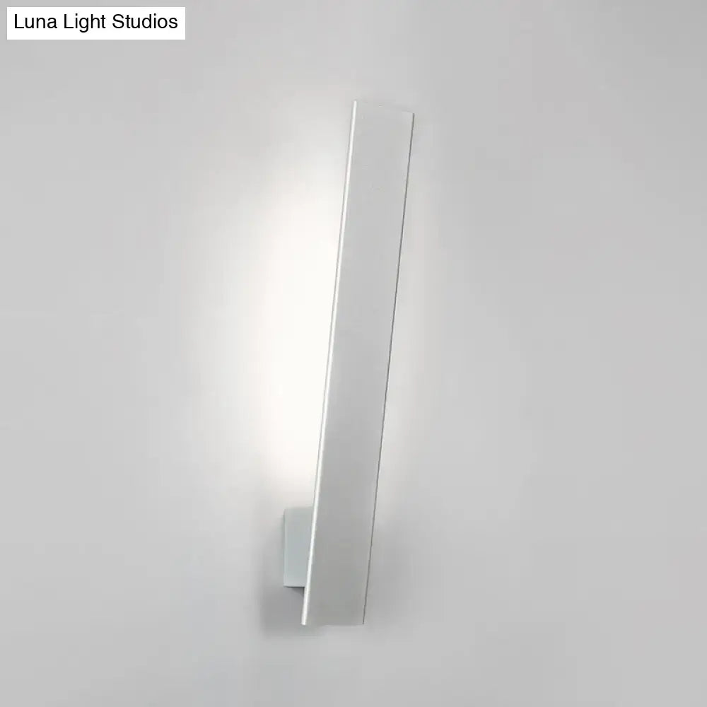 White Aluminum Wall Sconce