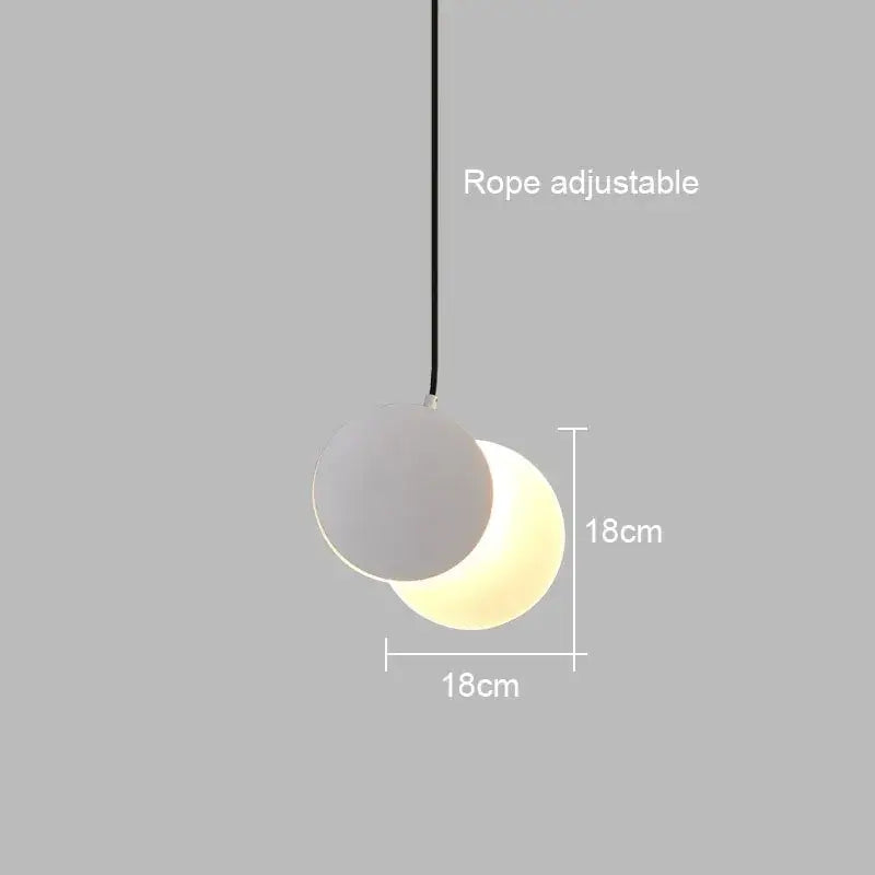 Black Crescent Pendant Light