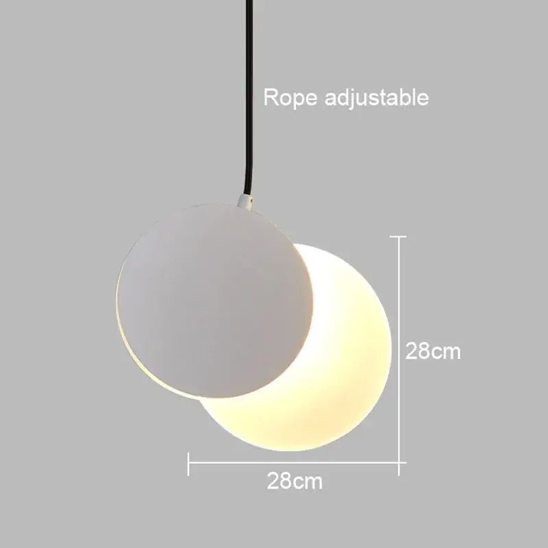Black Crescent Pendant Light