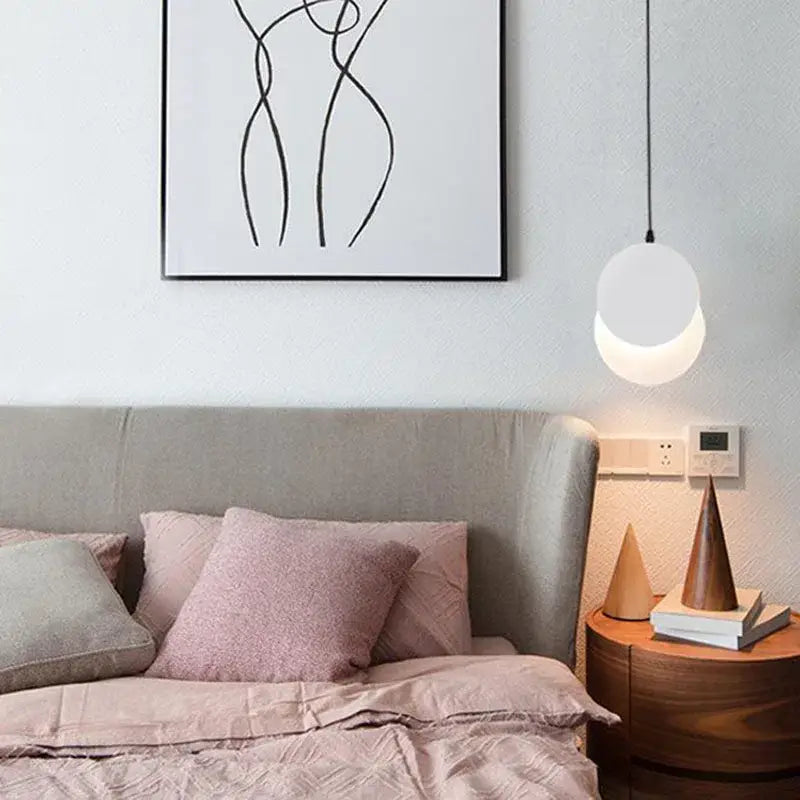 Black Crescent Pendant Light