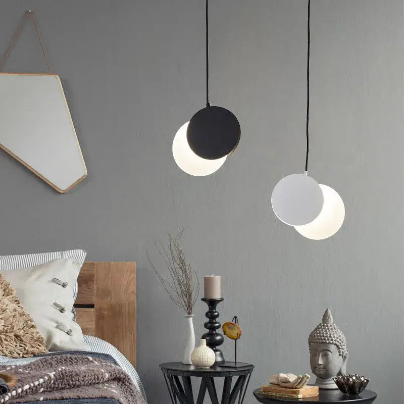 Black Crescent Pendant Light