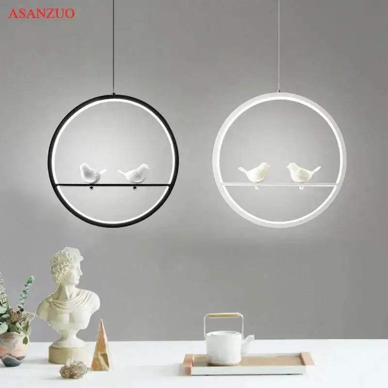 Black Bird Chandelier Light
