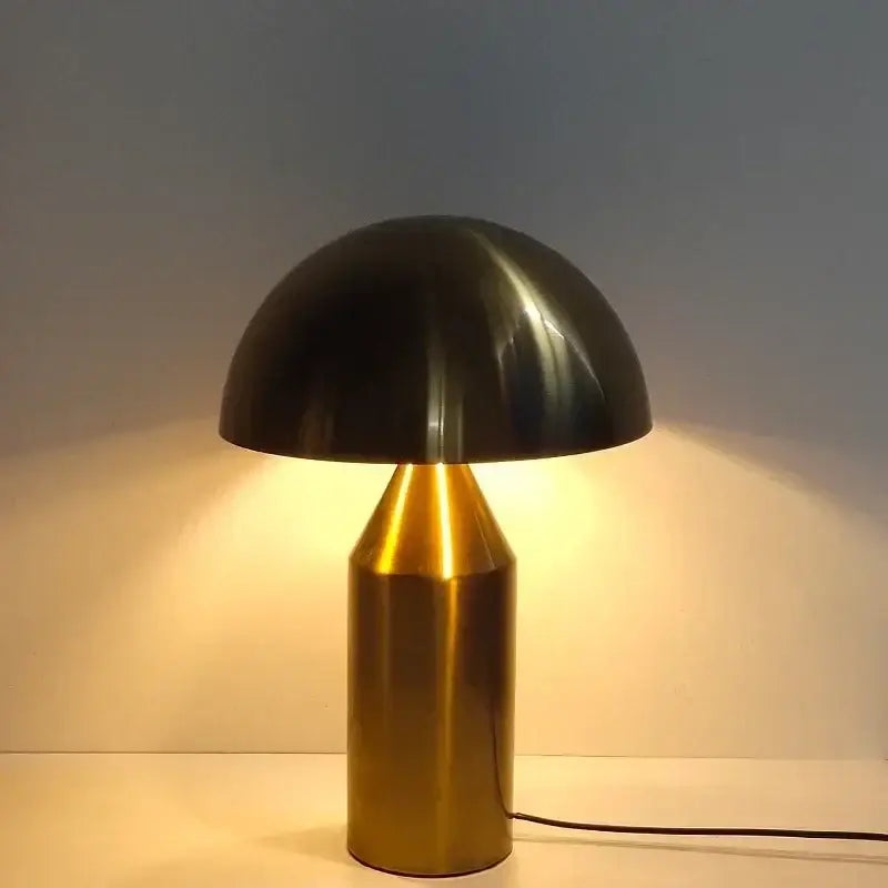 Black Iron Mushroom Lamp