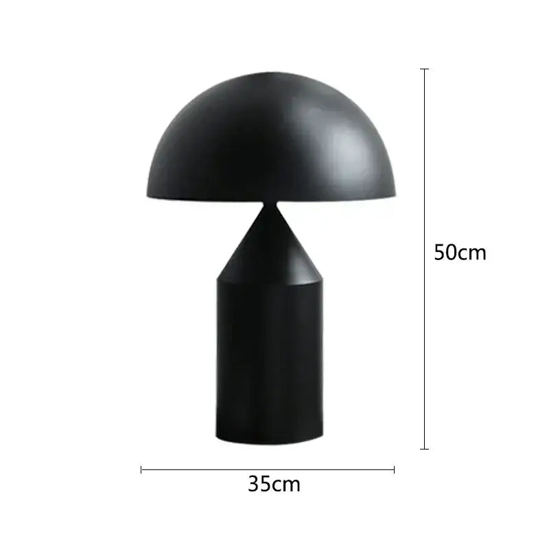 Black Iron Mushroom Lamp