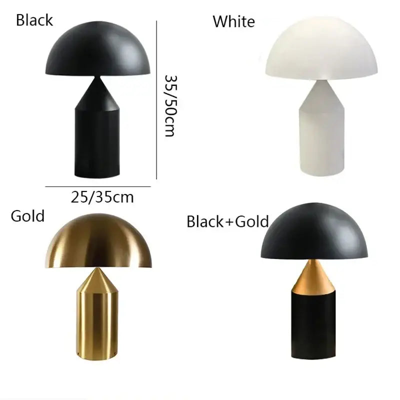 Black Iron Mushroom Lamp