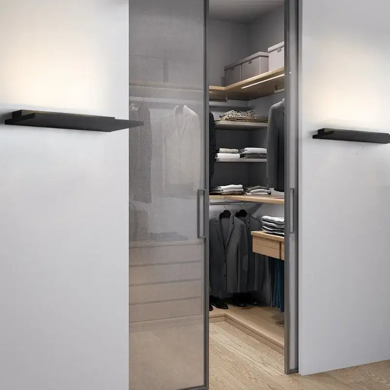 Black Aluminum LED Wall Light for Kitchen