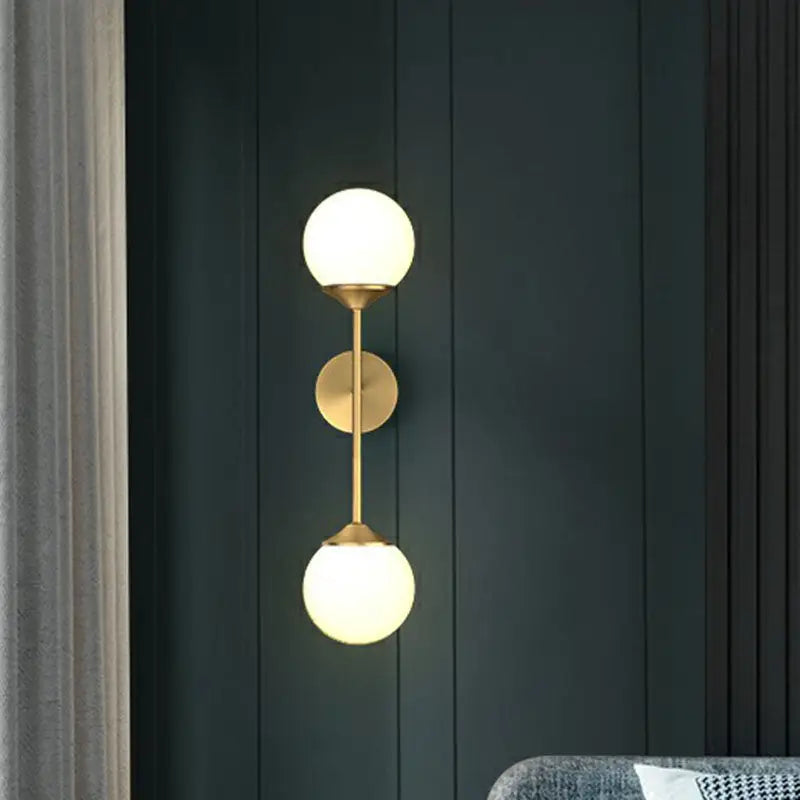 Brass Frosted Wall Lamp