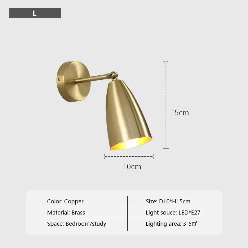 Brass Iron Wall Sconce