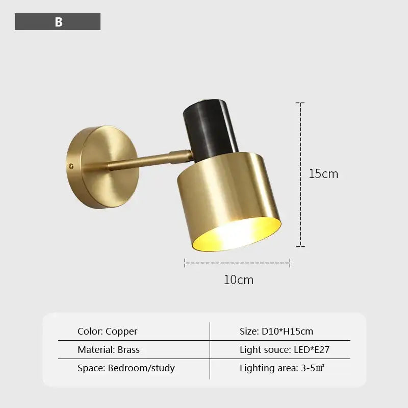 Brass Iron Wall Sconce