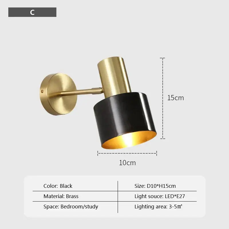 Brass Iron Wall Sconce