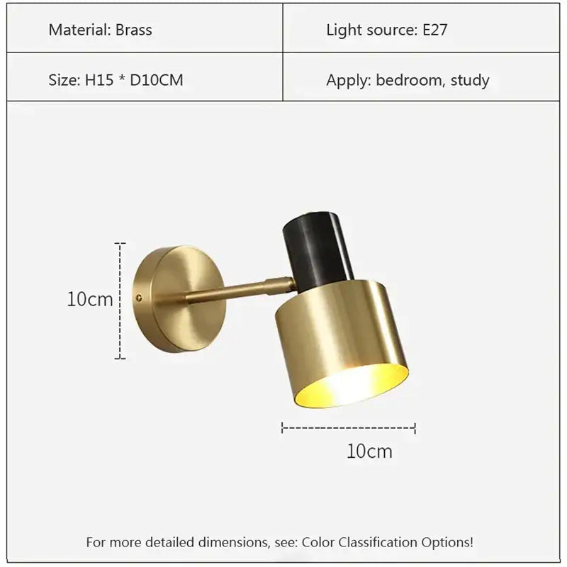 Brass Iron Wall Sconce