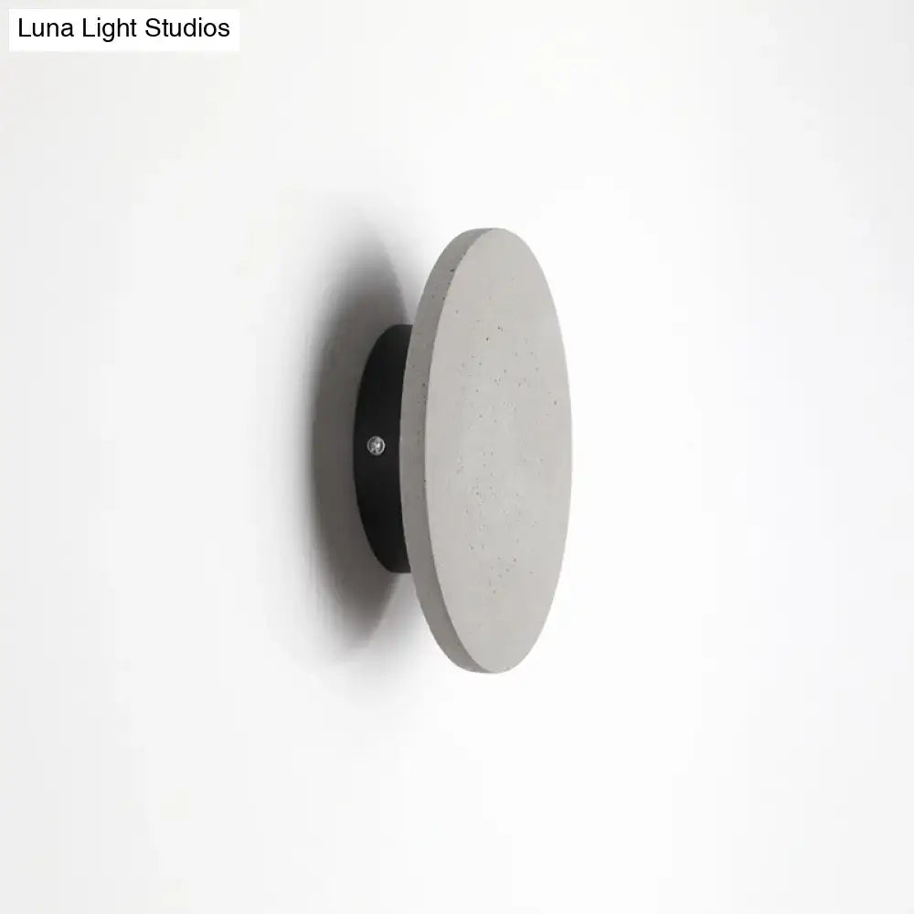 Grey Cement Wall Sconce