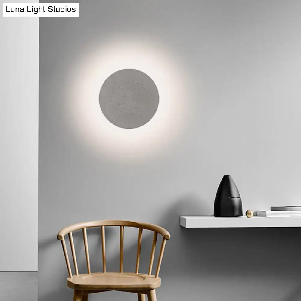 Grey Cement Wall Sconce