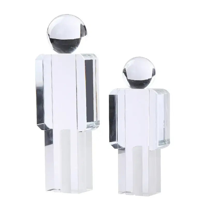 Chrome Crystal Man Figurine