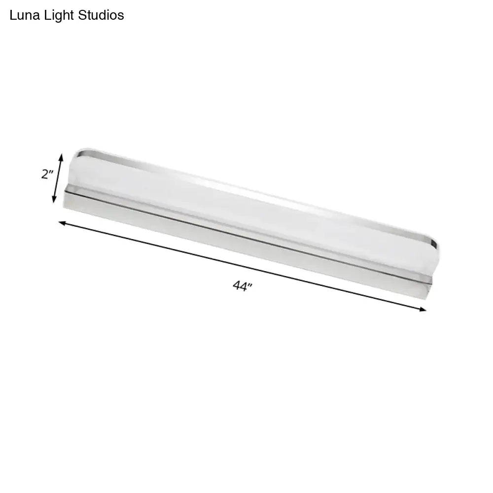 Chrome LED Vanity Light Seven Size Options