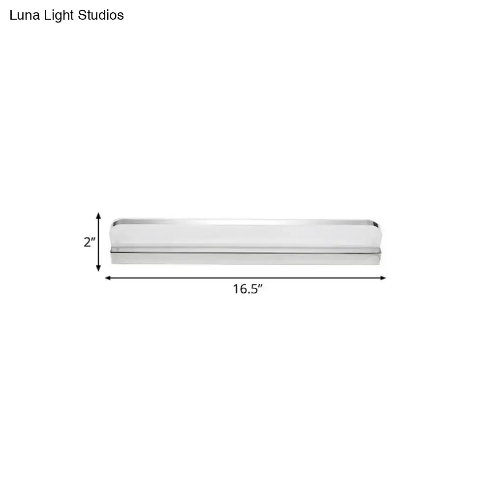 Chrome LED Vanity Light Seven Size Options