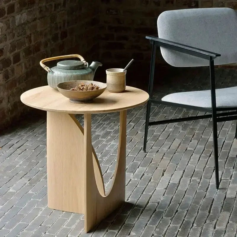 Walnut Round Coffee Table