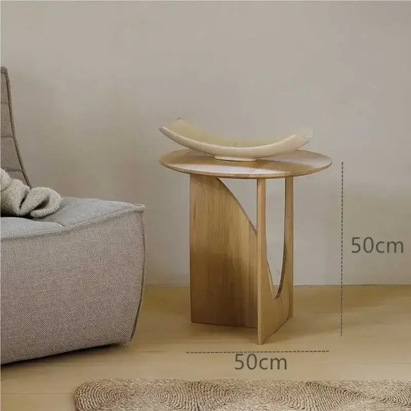 Walnut Round Coffee Table