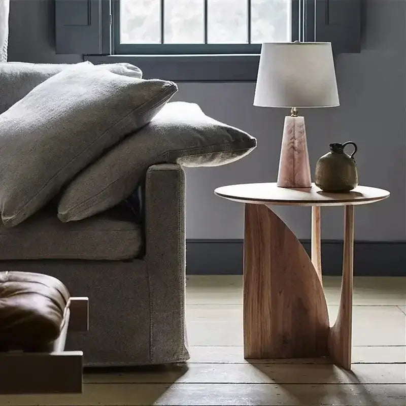 Walnut Round Coffee Table