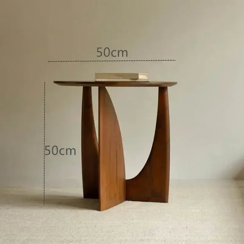 Walnut Round Coffee Table