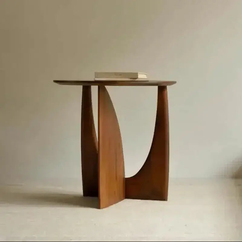 Walnut Round Coffee Table