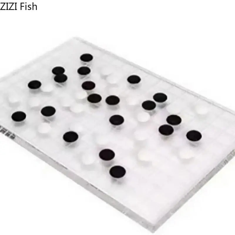 Clear Geometric Chess Set