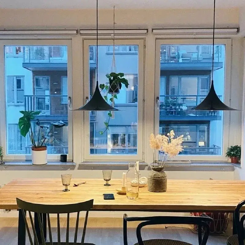Copper Horn Chandelier