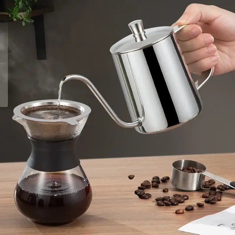 Cream Stainless Coffee Kettle