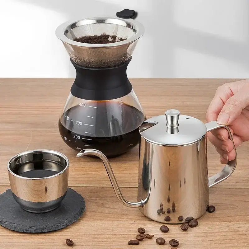Cream Stainless Coffee Kettle