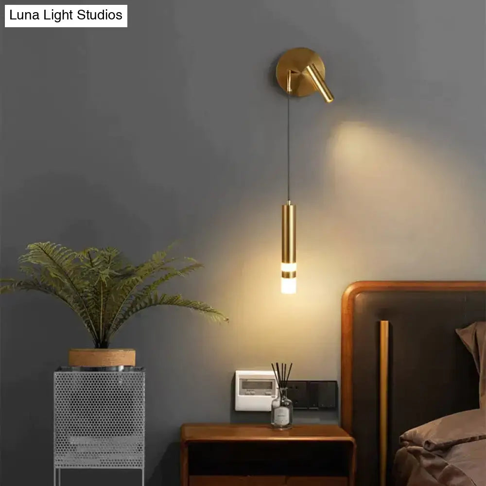 Black Gold Bedside Wall Lamp