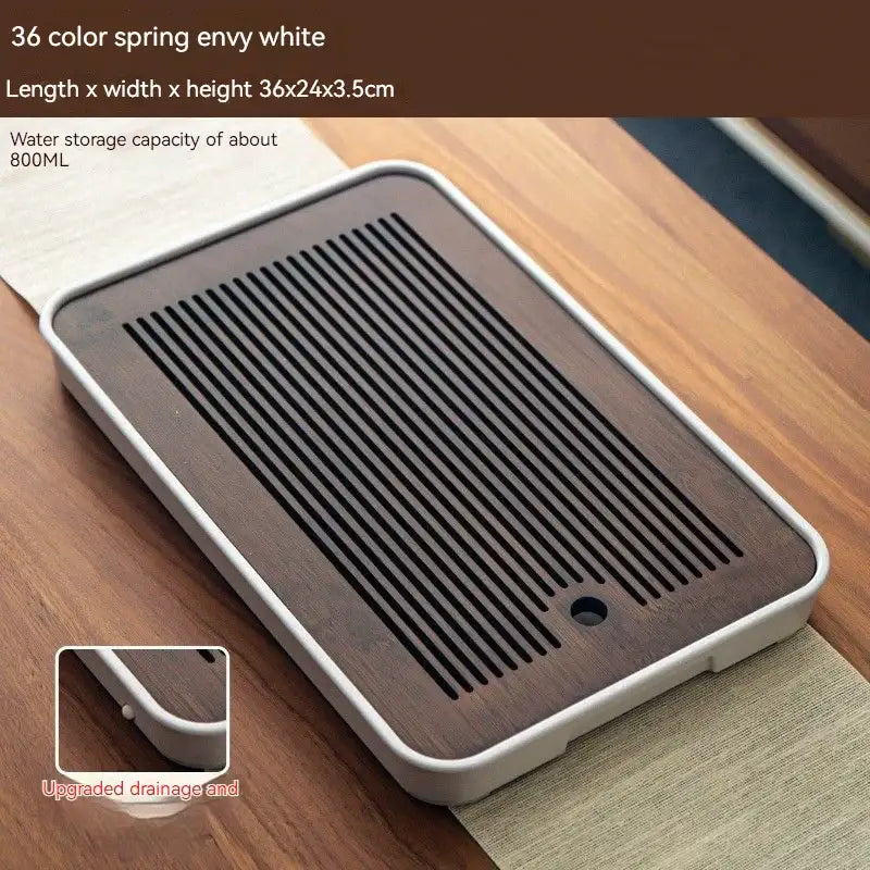 Brown Bamboo Tea Tray 36x24cm