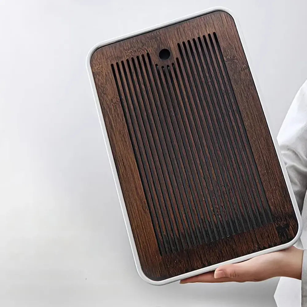 Brown Bamboo Tea Tray 36x24cm