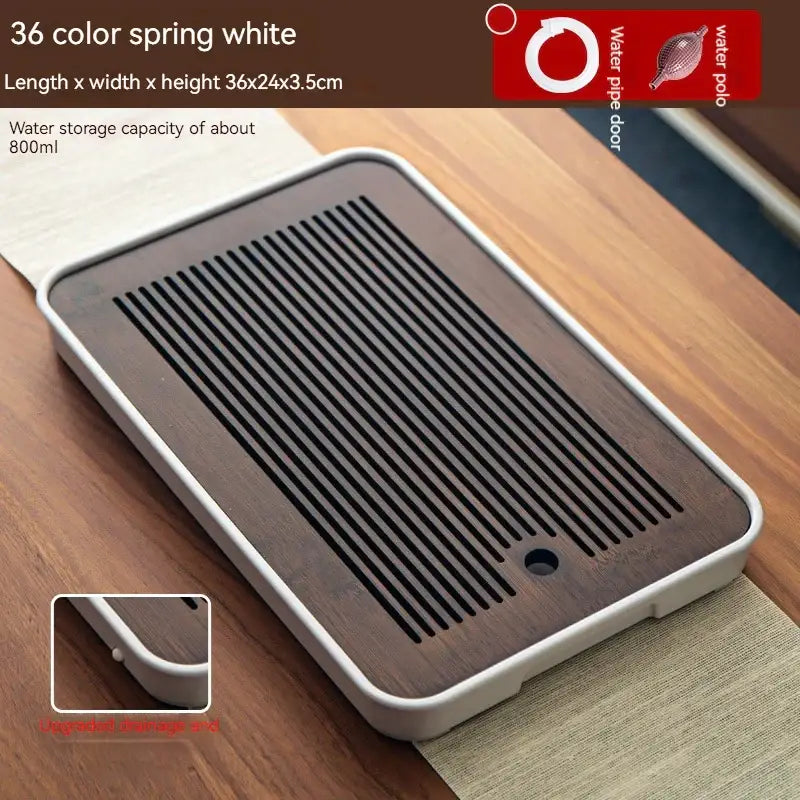 Brown Bamboo Tea Tray 36x24cm